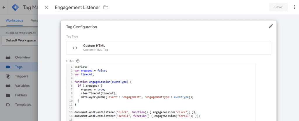 JavaScript event listener to push dataLayer variables