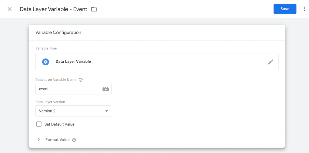 Setting a data layer variable in GTM based on event variable pushed into the dataLayer