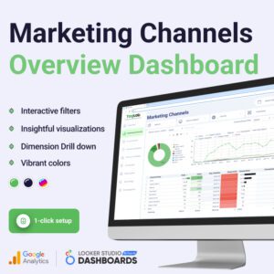 KPI Overview and Marketing Channels Dashboard Template