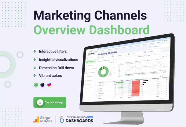 KPI Overview and Marketing Channels Dashboard Template